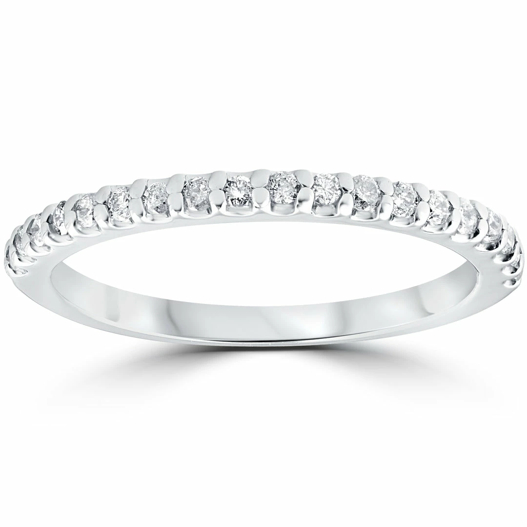 Best reviews of 🤩 Pompeii3 1/4 cttw Diamond Stackable 👩 Womens Wedding Ring 10k White Gold ⭐