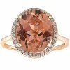 Best reviews of ⌛ Pompeii3 5 1/2 Ct TW Halo Diamond & Oval 10x12 Morganite Ring 14k Rose Gold for 👩 women 😀