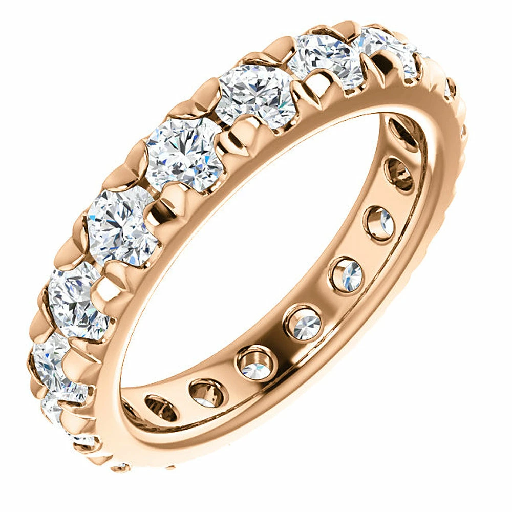 Top 10 ๐ Pompeii3 3 5/8 Diamond Pave Set Eternity Wedding Ring 14k Rose Gold for ๐ฉ women ๐งจ - Image 3