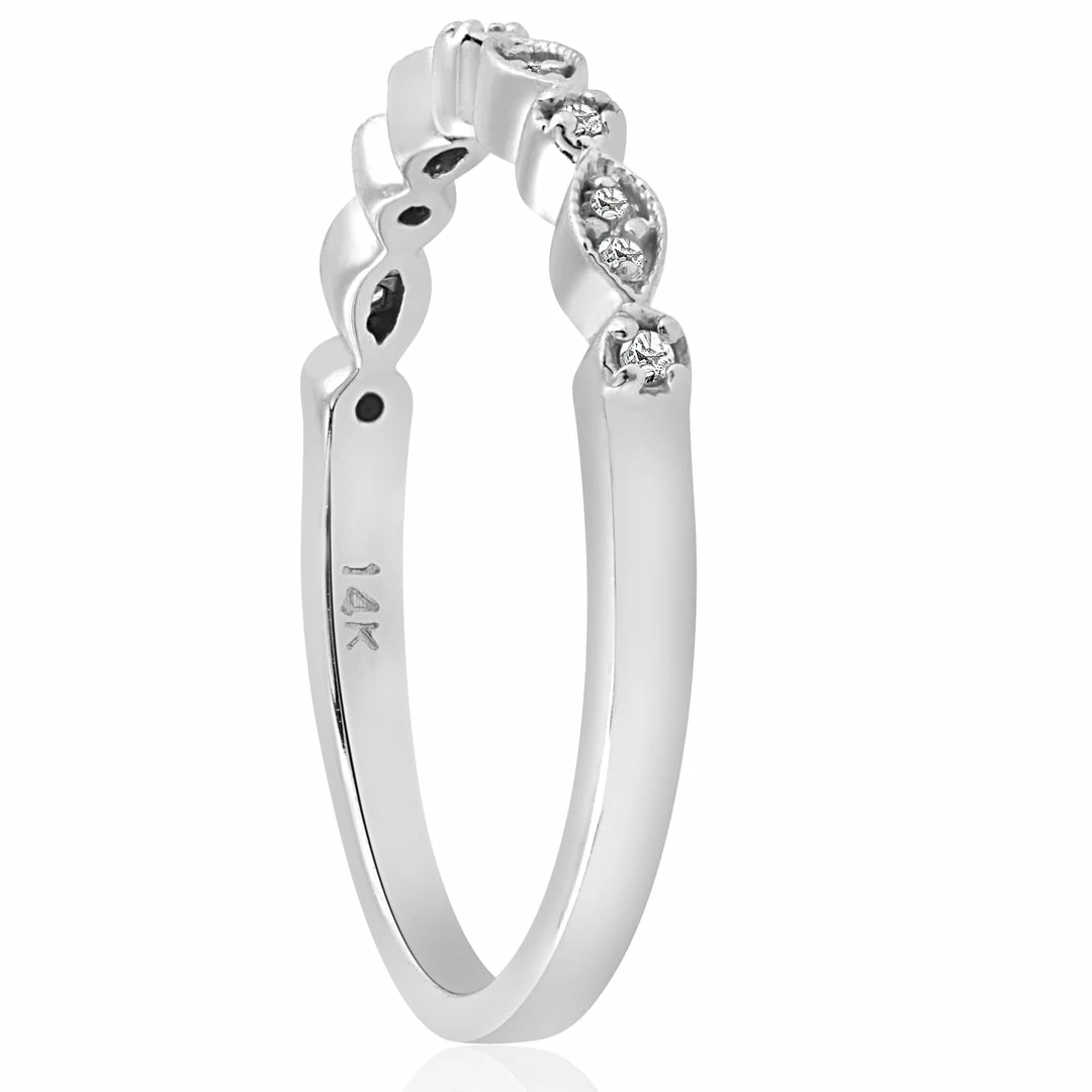 Best deal ๐คฉ Pompeii3 1/6cttw Diamond Wedding Ring Guard Engagement Anniversary Band 14k White Gold for ๐ฉ women ๐ - Image 2