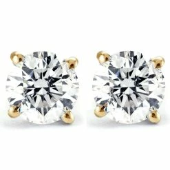 Cheap ๐คฉ Pompeii3 2 1/4 Ct T.W. Certified Diamond Screw Back Studs Lab Grown 14k Yellow Gold for ๐ฉ women ๐