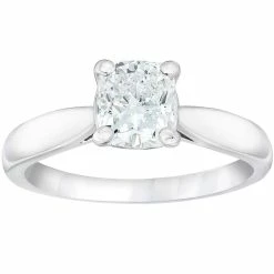 Best Pirce โ Pompeii3 1 1/2ct Cushion Diamond Solitaire Engagement Ring 14k White Gold Enhanced for ๐ฉ women ๐