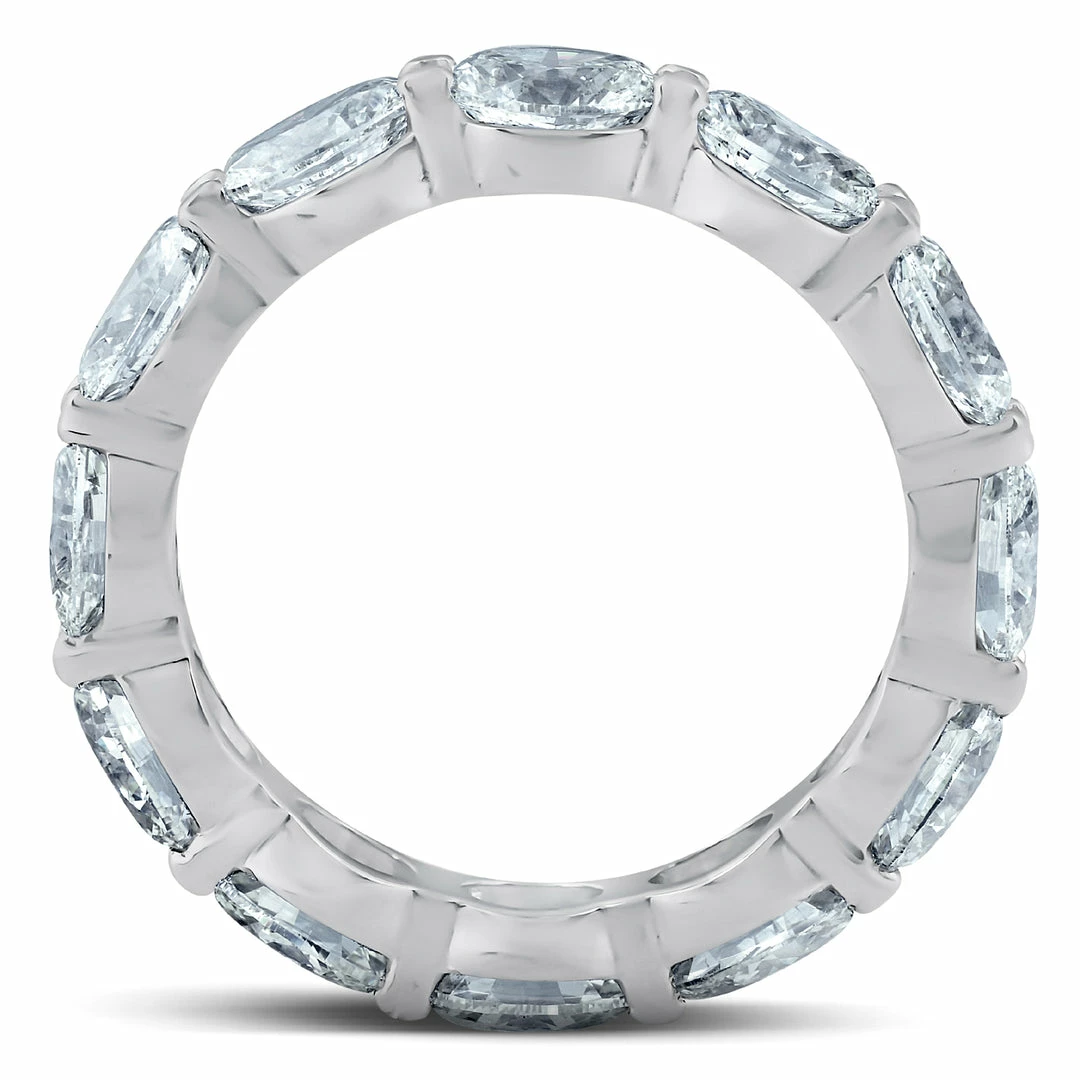Best Pirce 🥰 Pompeii3 4 3/4 Ct Oval Diamond Eternity Ring 14k White Gold for 👩 women ✔️ - Image 3