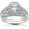 Wholesale 🛒 Pompeii3 3/8 ct Lab Grown Diamond Zoe Engagement Ring Setting & Matching Wedding Band for 👩 women ❤️