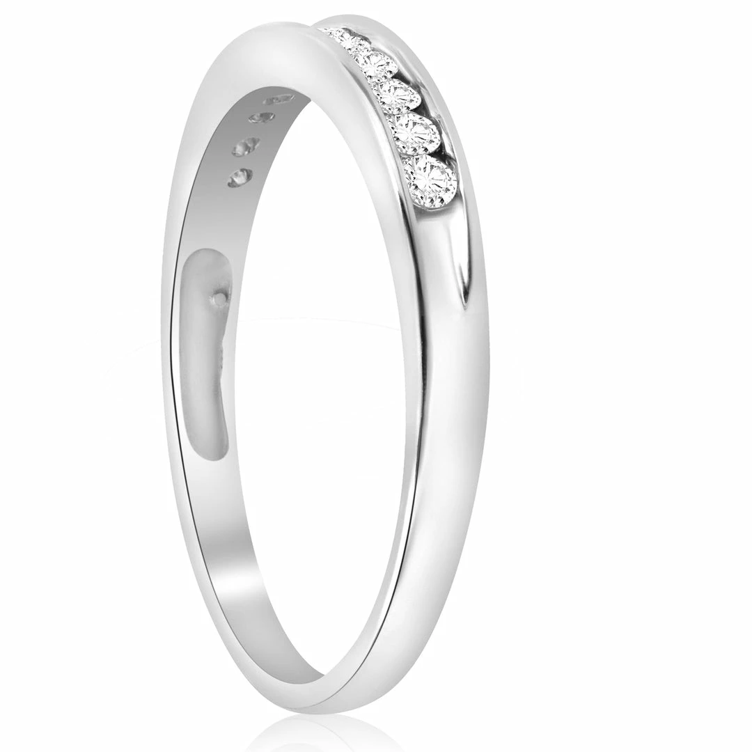 Best deal ๐ Pompeii3 1/4 Ct Diamond Wedding Ring Channel Set 10k White Gold for ๐ฉ women ๐งจ - Image 3