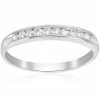 Best deal 😉 Pompeii3 1/4 Ct Diamond Wedding Ring Channel Set 10k White Gold for 👩 women 🧨