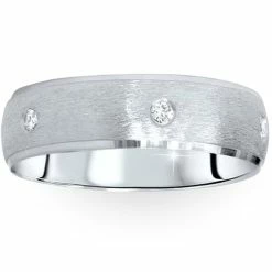 Wholesale 😉 Pompeii3 Mens 950 Platinum Comfort Fit Wedding Ring Band New 🛒