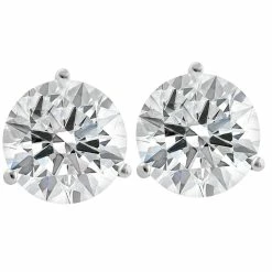Wholesale โ Pompeii3 3.20 Ct TW 14k White Gold Lab Grown Round-Cut Diamond Martini Studs for ๐ฉ women ๐