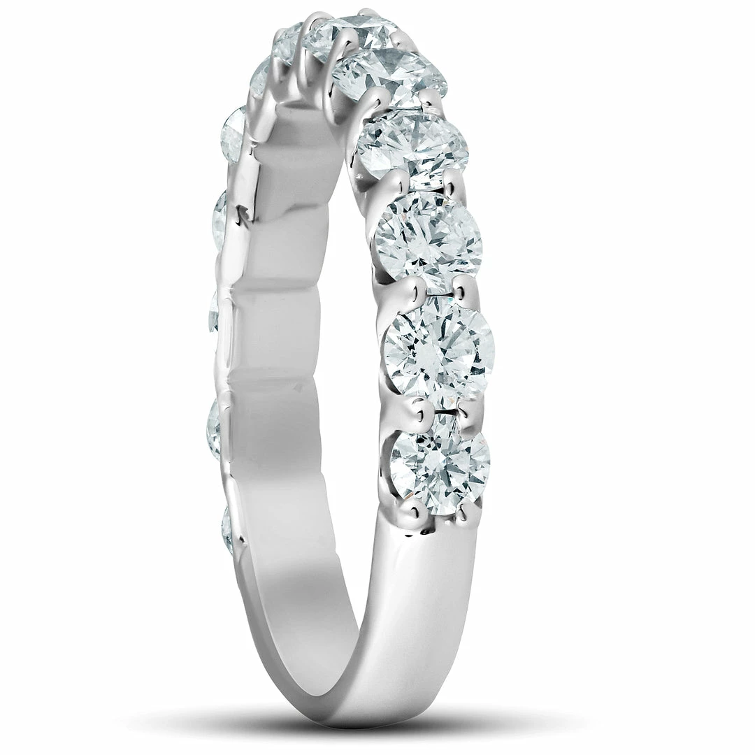 Best deal 😍 Pompeii3 1 3/8 Ct Diamond Wedding Ring U Prong 👩 Womens Anniversary Band 14k White Gold 🔥 - Image 3