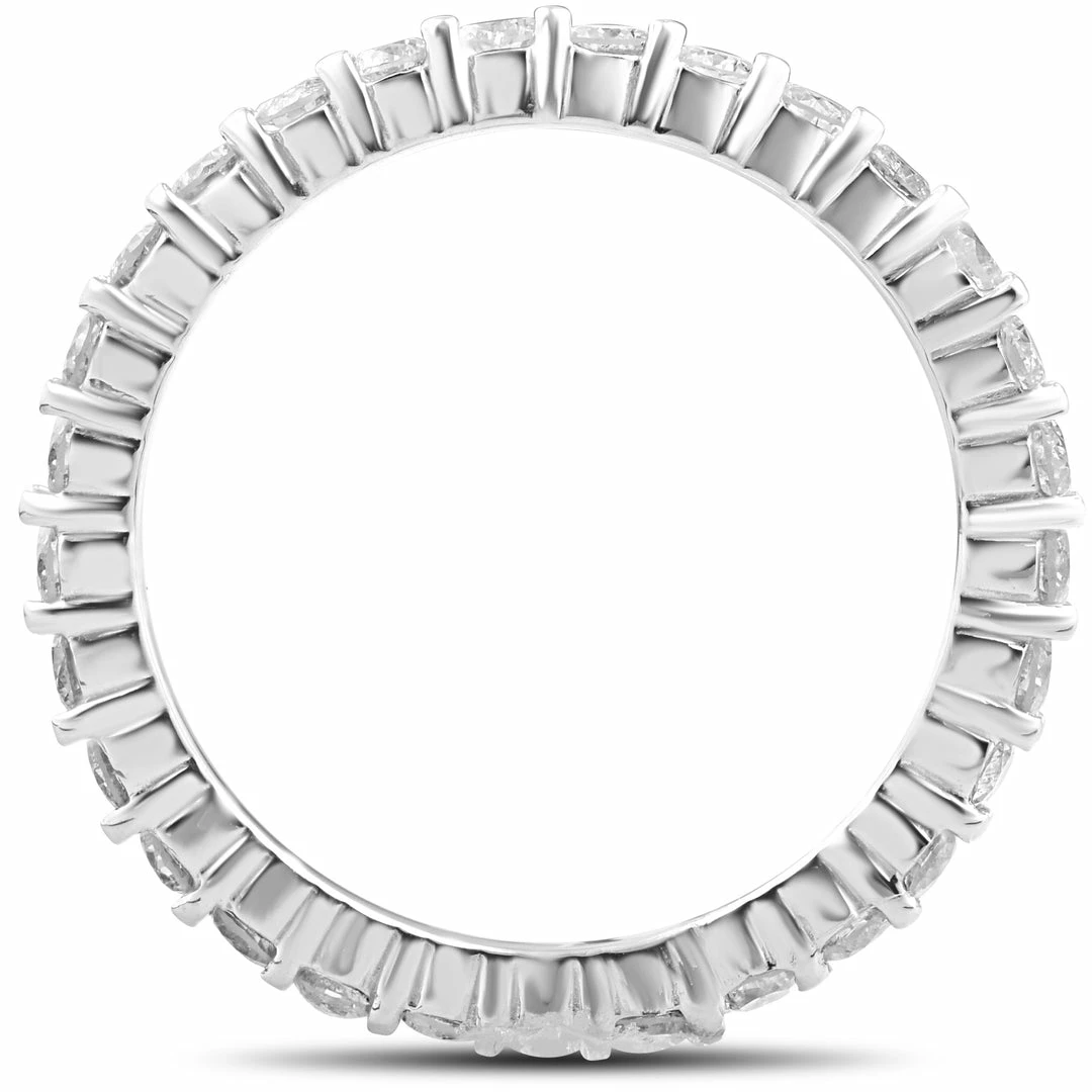 Best deal ✨ Pompeii3 3/4ct Diamond Eternity Wedding Ring 14k White Gold Lab Created for 👩 women 🎉 - Image 2