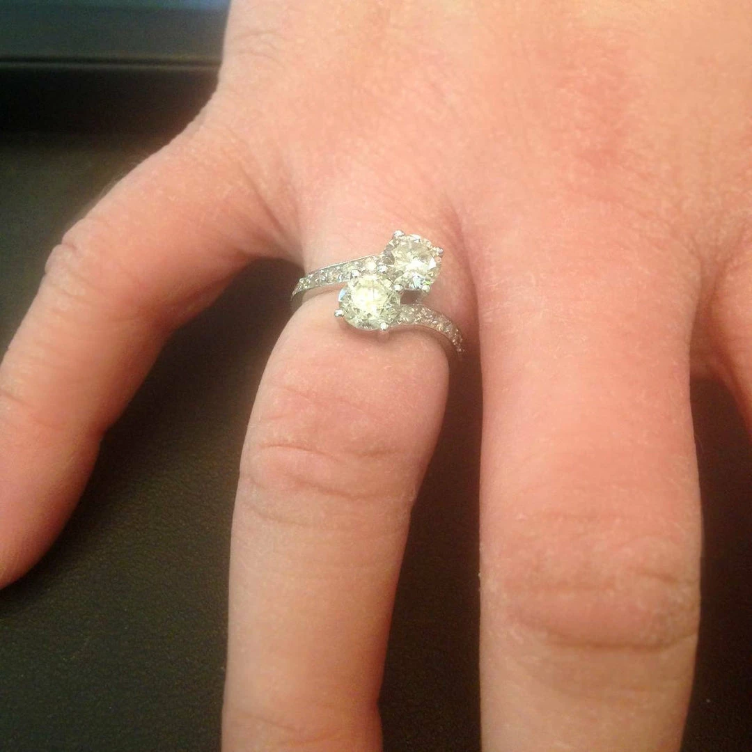 Top 10 ๐ Pompeii3 1 1/2 cttw Forever Us 2-Stone Diamond Engagement Forever Us Ring 14k White Gold for ๐ฉ women ๐งจ - Image 4