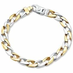 Deals 👍 Pompeii3 Solid 14k Gold or Platinum 8.5mm Cuban Link Men's Chain Bracelet 32.8 - 50 Grams for 👩 women 😉