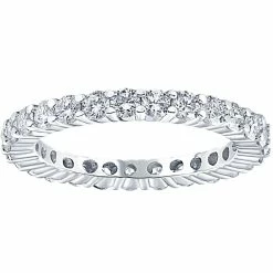 Deals ๐ Pompeii3 1 Ct Diamond Eternity Ring 10k White Gold ๐ฉ Womens Wedding Band ๐คฉ