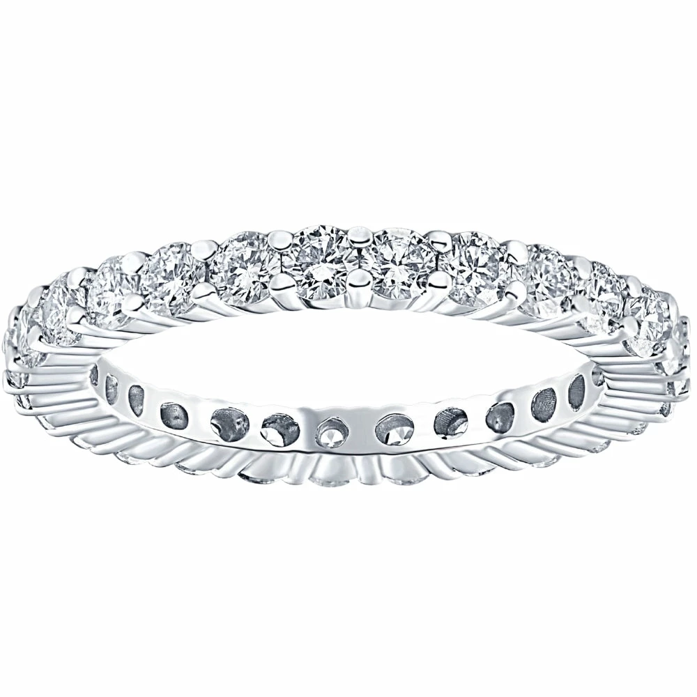 Deals ๐ Pompeii3 1 Ct Diamond Eternity Ring 10k White Gold ๐ฉ Womens Wedding Band ๐คฉ