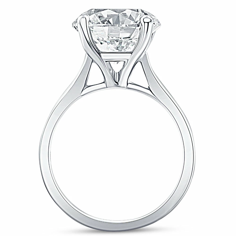 Budget ๐ Pompeii3 4.55Ct Certified Diamond Solitaire Lab Grown Engagement Ring 14k White Gold for ๐ฉ women ๐ - Image 3