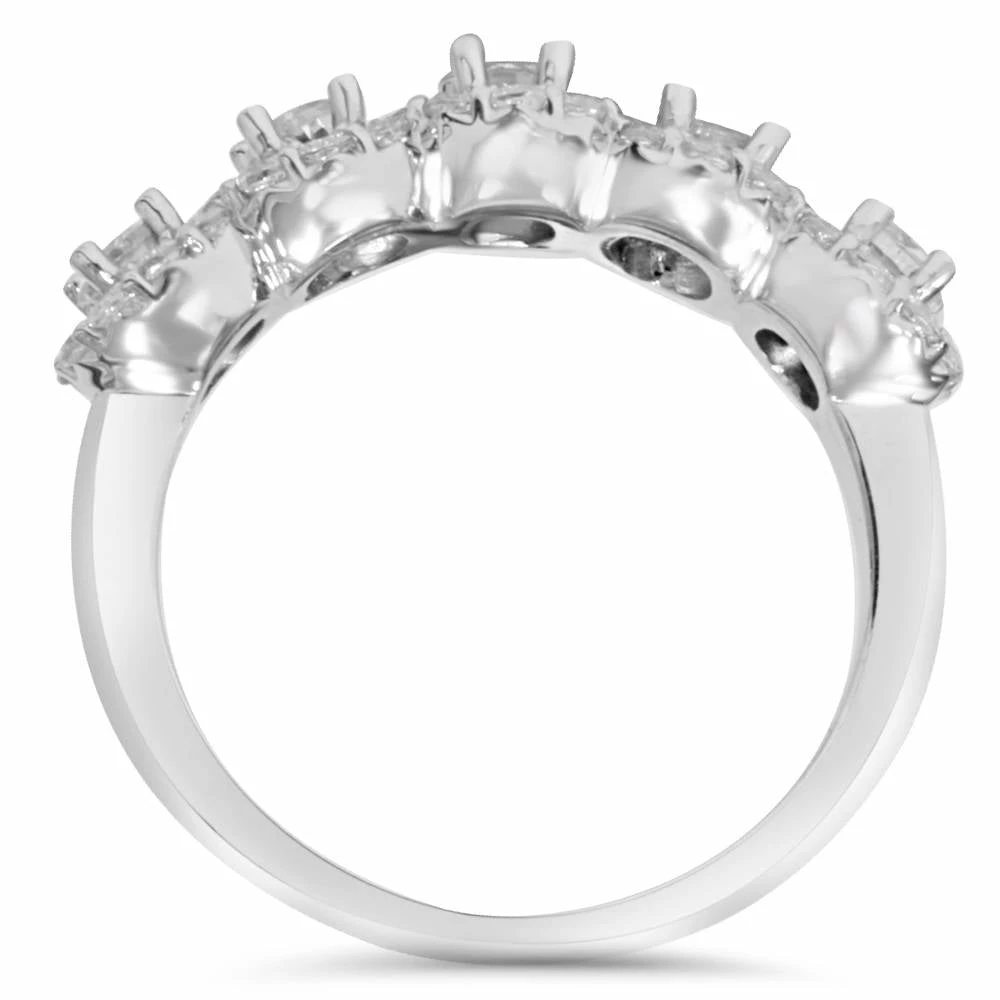 Cheap โค๏ธ Pompeii3 1 1/10 cttw Diamond Anniversary Wedding Ring 14K White Gold for ๐ฉ women โญ - Image 3