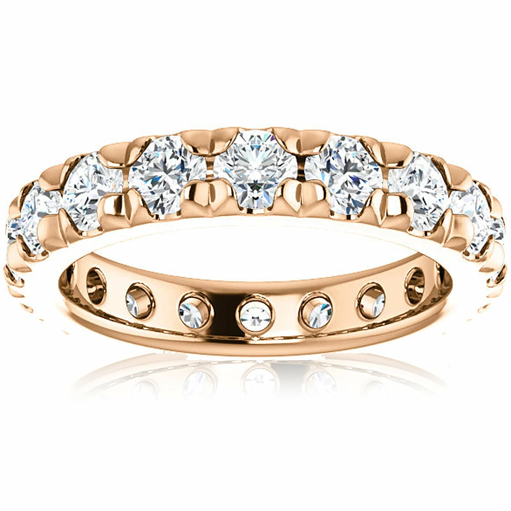 Top 10 ๐ Pompeii3 3 5/8 Diamond Pave Set Eternity Wedding Ring 14k Rose Gold for ๐ฉ women ๐งจ