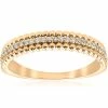Best Pirce ⌛ Pompeii3 14K Yellow 1/6 CTW Diamond Beaded Wedding Ring for 👩 women ⭐