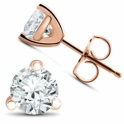 Best Sale ✔️ Pompeii3 1 ct TDW Lab Grown Diamond Martni Studs 14k White, Yellow, Rose Gold or Plat for 👩 women ⭐