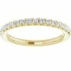 Best deal 💯 Pompeii3 3/8ct Diamond Eternity Ring 14k Yellow Gold 👩 Womens Stackable Wedding Band 🛒