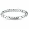 Best Pirce ⭐ Pompeii3 1/2CT Diamond Eternity Ring 10k White Gold for 👩 women 😀