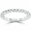 Best deal ✨ Pompeii3 3/4ct Diamond Eternity Wedding Ring 14k White Gold Lab Created for 👩 women 🎉