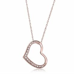Buy ✔️ Pompeii3 1/5Ct Diamond Heart Pendant in White, Yellow, or Rose Gold for 👩 women 🛒