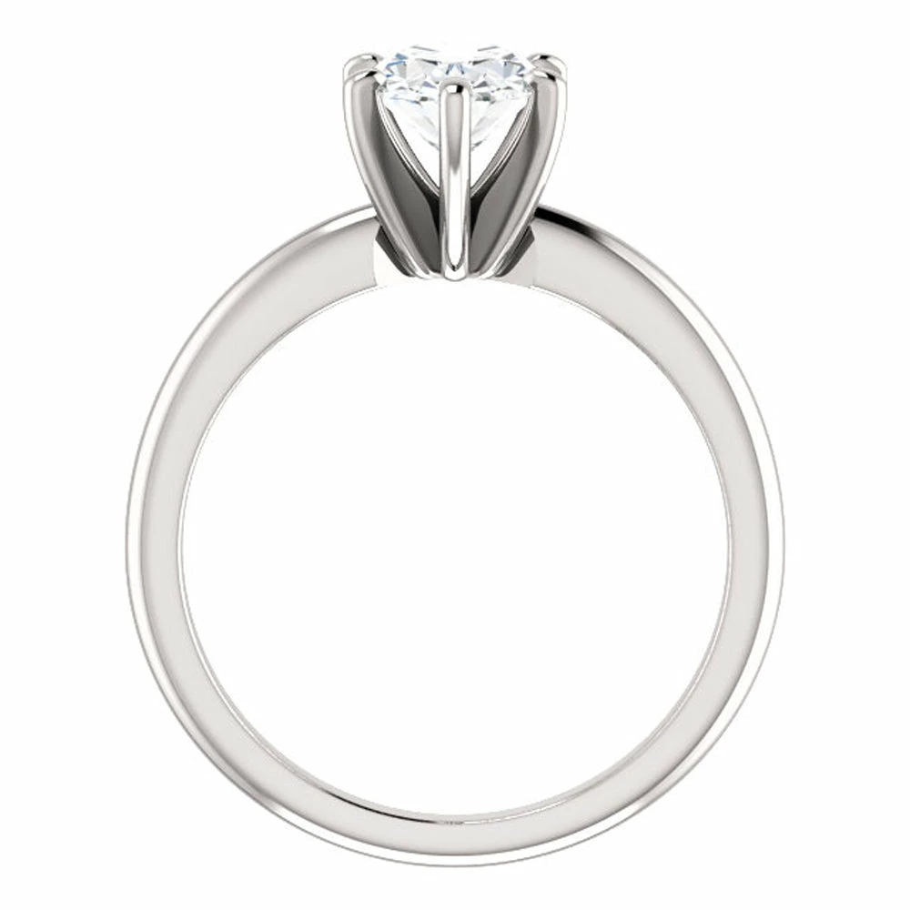 Best deal 🔔 Pompeii3 Platinum 1 Ct Oval Diamond Solitaire Engagement Ring for 👩 women 🥰 - Image 2