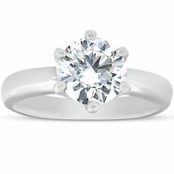 Best reviews of 🤩 Pompeii3 1 3/4Ct Diamond Solitaire Engagement Ring 14k White Gold 6-Prong for 👩 women ❤️