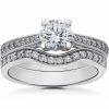 Wholesale 🥰 Pompeii3 1 ct Diamond Lab Grown Eco Friendly Vintage Engagement Ring & Wedding Band 14k for 👩 women ✔️