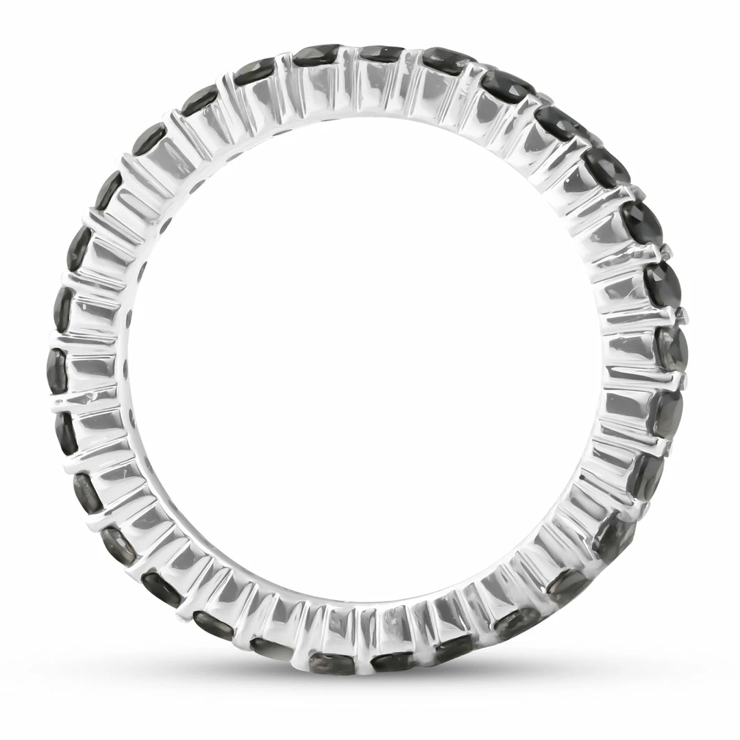 Top 10 โ๏ธ Pompeii3 1 Ct Black Diamond Eternity Ring 14k White Gold for ๐ฉ women ๐ - Image 2