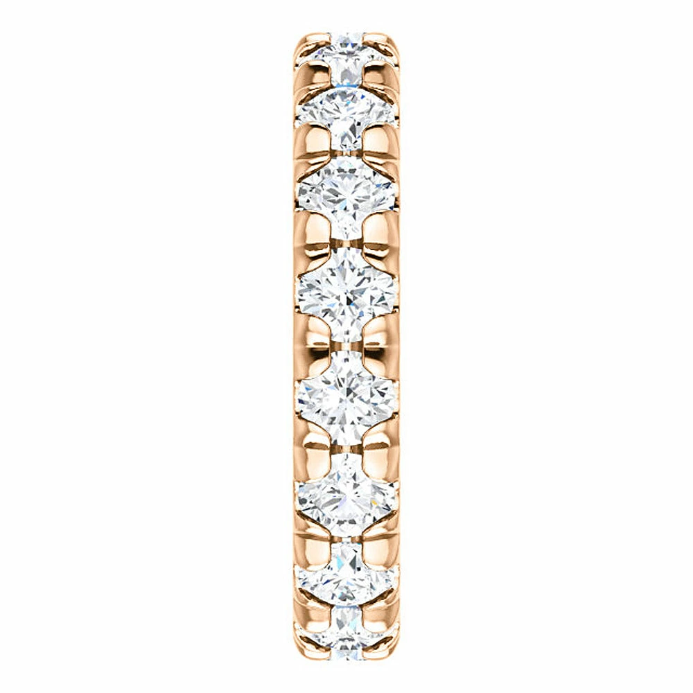 Top 10 ๐ Pompeii3 3 5/8 Diamond Pave Set Eternity Wedding Ring 14k Rose Gold for ๐ฉ women ๐งจ - Image 2