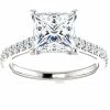 Best reviews of ✔️ Pompeii3 2 3/4 Ct Princess Cut Diamond Engagement Ring 14k White Gold for 👩 women ⭐