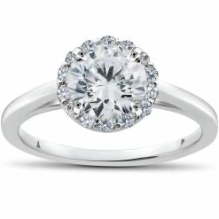 Wholesale ❤️ Pompeii3 1/4 ct Diamond Madelyn Halo Engagement Ring Setting for 👩 women ⌛