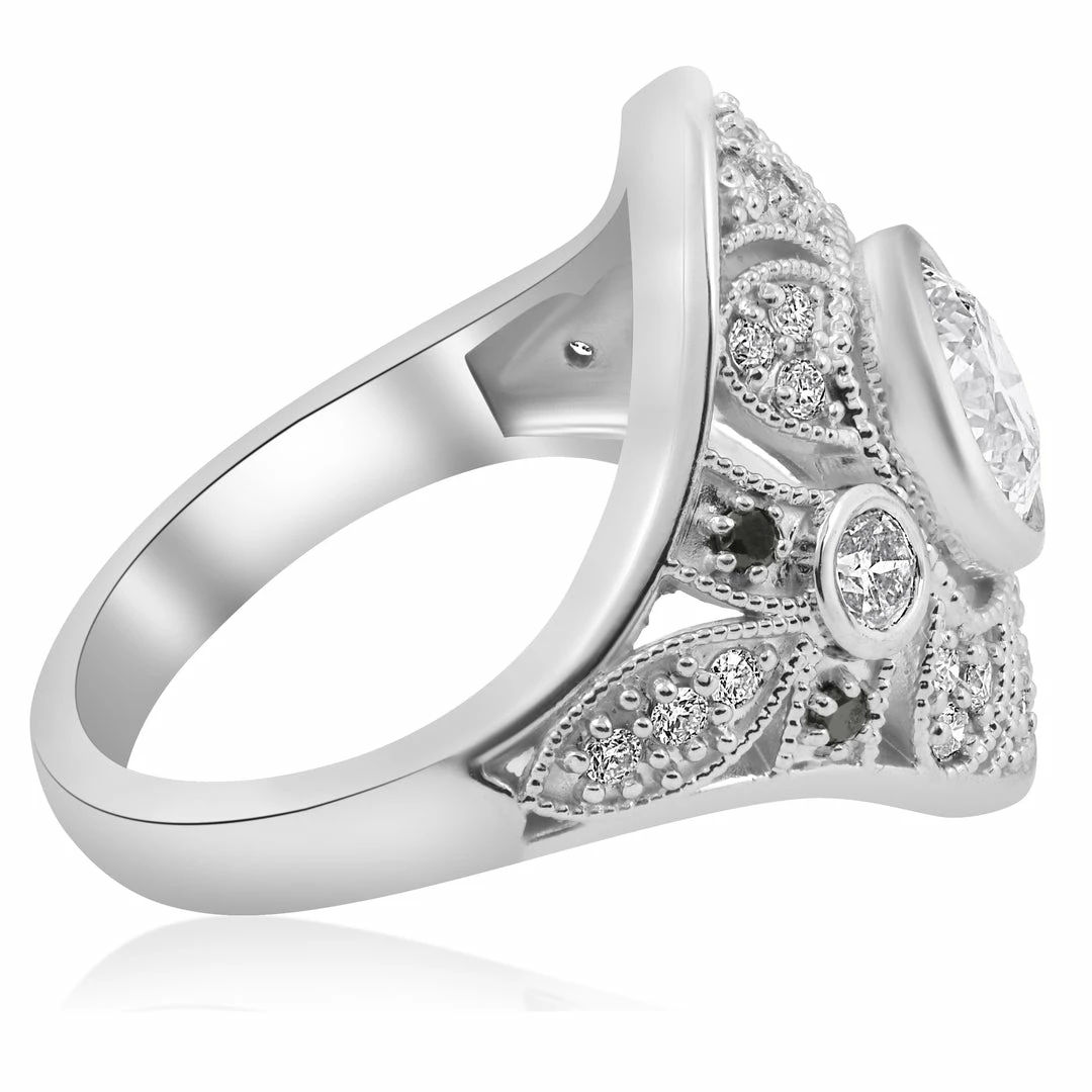Top 10 ๐คฉ Pompeii3 1 3/8ct Vintage Diamond Engagement Ring Antique Art Deco Filigree 14k White Gold for ๐ฉ women โญ - Image 3