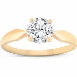 Best Pirce ๐ Pompeii3 1 3/4 Ct TDW Solitaire Diamond Engagement Ring 14k Yellow Gold Enhanced for ๐ฉ women ๐