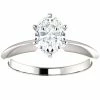 Wholesale ⌛ Pompeii3 1 Ct Oval Moissanite Solitaire Engagement Ring 14k White Gold for 👩 women ✨