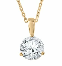 Budget 🔥 Pompeii3 1/2 ct Solitaire Lab Grown Diamond Pendant available in 14K and Platinum for 👩 women 🛒