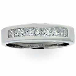 Cheap 💯 Pompeii3 1 1/2ct Princess Cut Mens Real Diamond Wedding 14K Ring 🔥