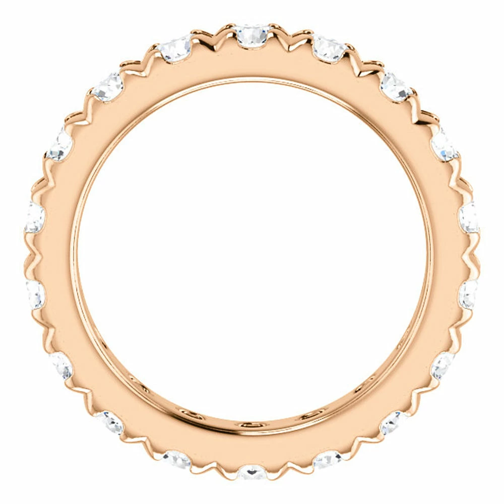 Top 10 ๐ Pompeii3 3 5/8 Diamond Pave Set Eternity Wedding Ring 14k Rose Gold for ๐ฉ women ๐งจ - Image 4