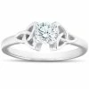 Best Pirce 🛒 Pompeii3 5/8 Ct Diamond Solitaire Celtic Engagement Ring 14k White Gold for 👩 women 🥰