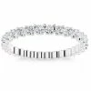 Best Pirce 🌟 Pompeii3 3/4Ct Diamond Eternity Ring 14k White Gold U Prong for 👩 women 💯
