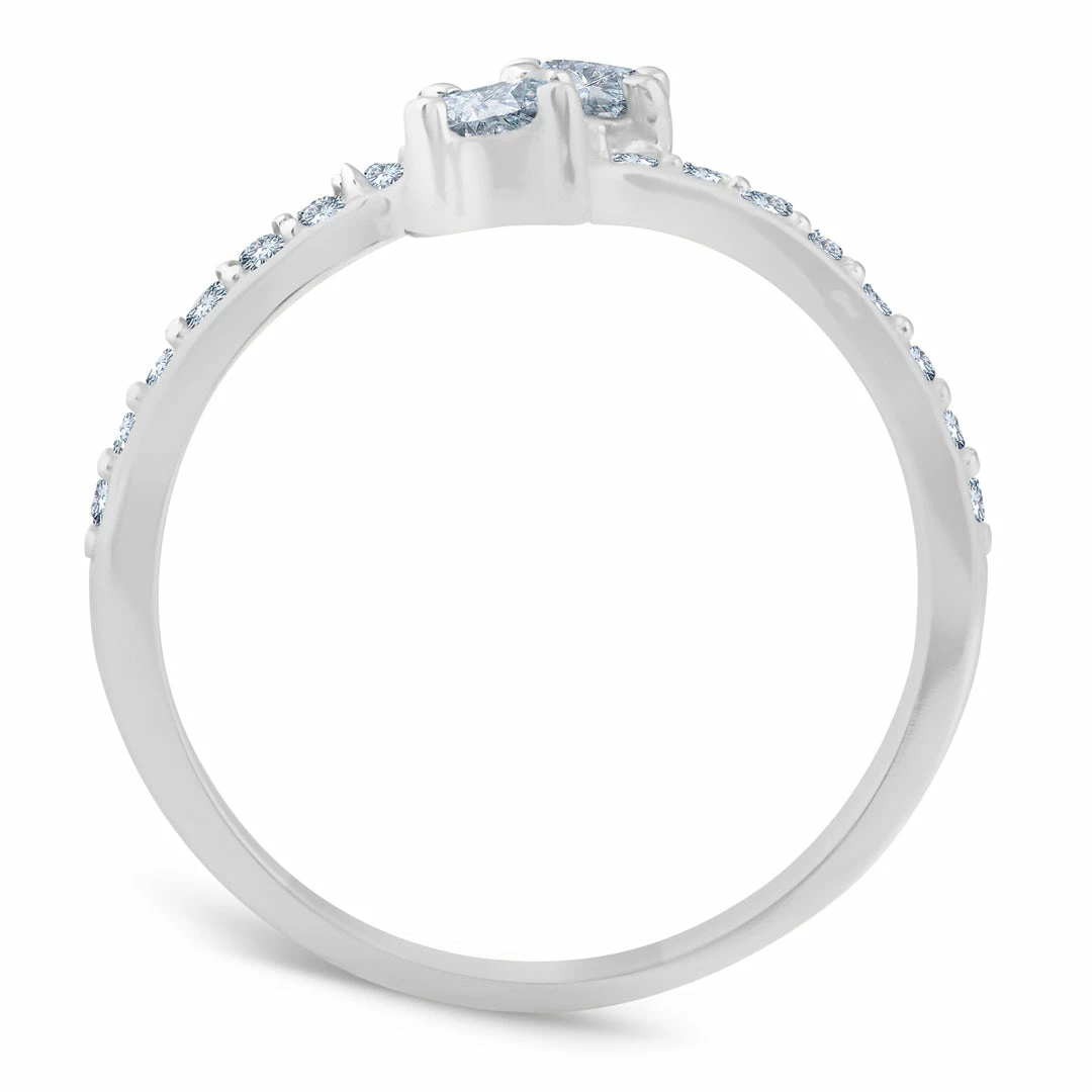 Best deal ๐ Pompeii3 1 1/2 Ct Diamond Engagement Two Stone Forever Us Ring Set White Gold for ๐ฉ women โ - Image 3