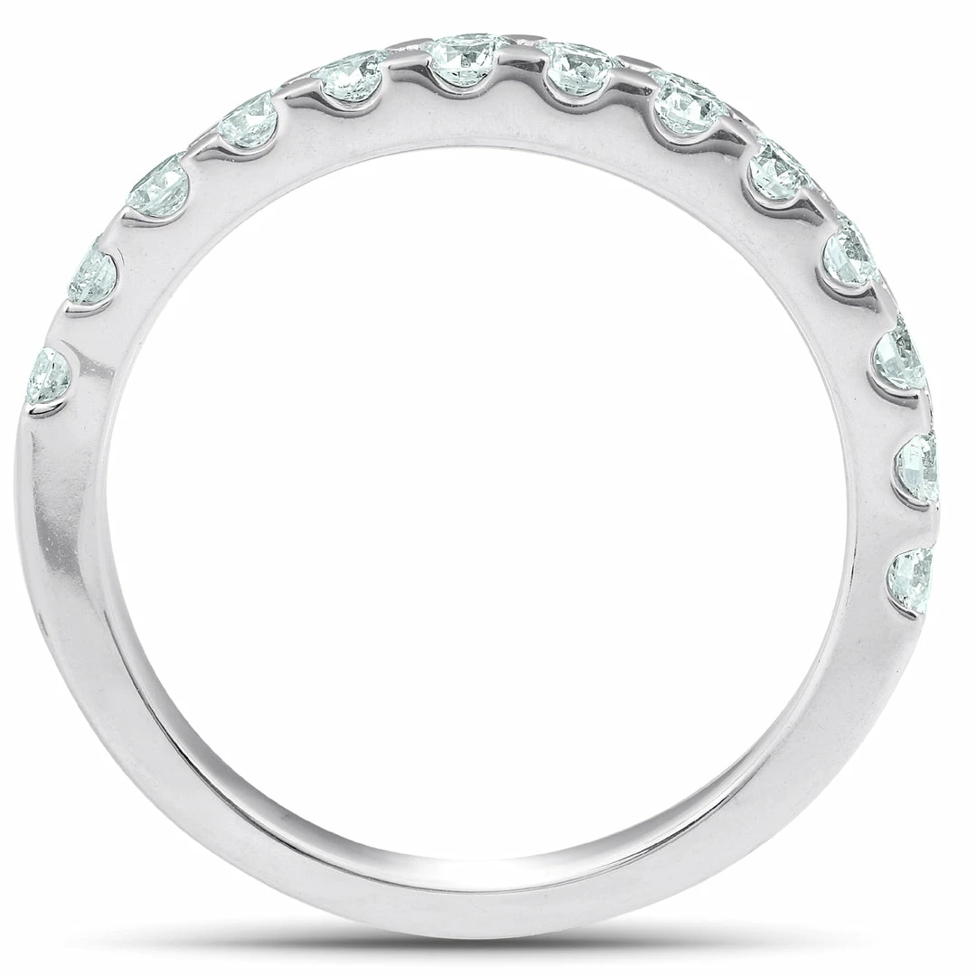 Best Pirce 🔔 Pompeii3 3/4Ct Diamond Wedding 👩 Womens Ring Anniversary Stackable Band 14k White Gold 🎁 - Image 3