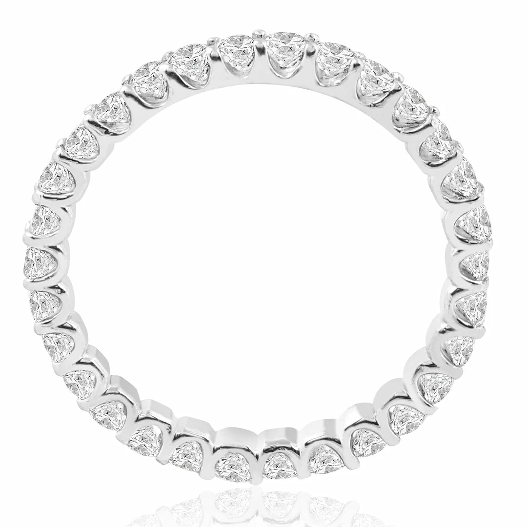 Wholesale ๐ฏ Pompeii3 1 1/2 cttw Diamond Eternity Ring U Prong 14k White Gold Wedding Band for ๐ฉ women ๐ - Image 2