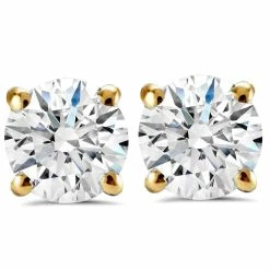 Best Pirce 💯 Pompeii3 1 1/4Carat (ctw) Diamond Studs in 14k White or Yellow Gold Lab Grown for 👩 women 🎉
