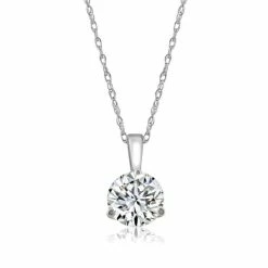 Coupon 😍 Pompeii3 1/5 ct Solitaire Lab Grown Diamond Pendant available in 14K and Platinum for 👩 women 👍